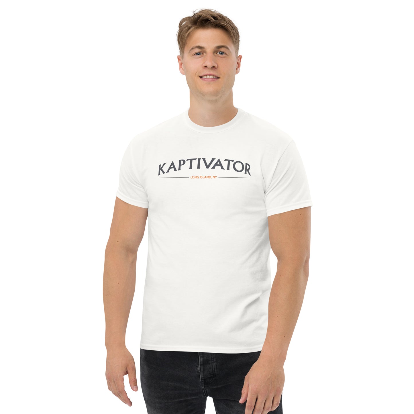 Kaptivator Long Island Fishing Tee Shirt Bass Front