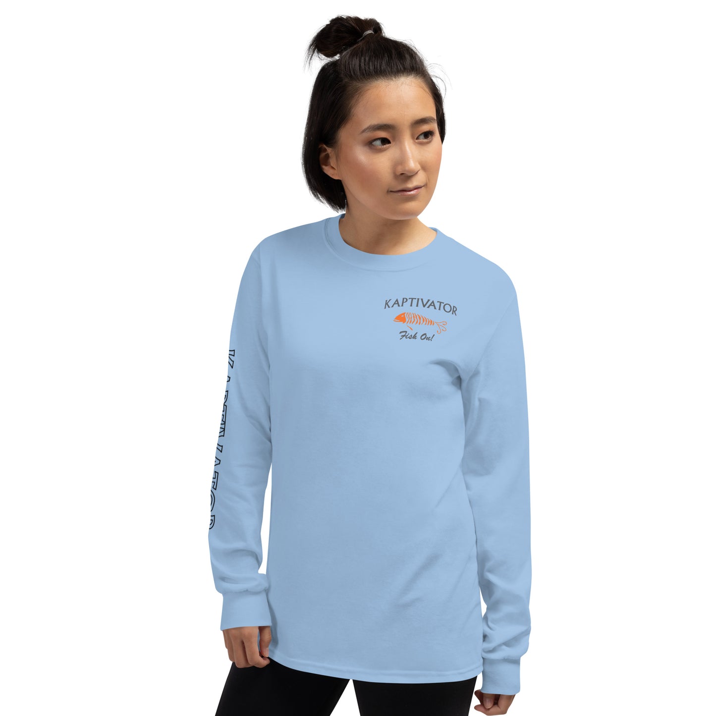 Logo Long Sleeve Shirt Light Blue Front Angle