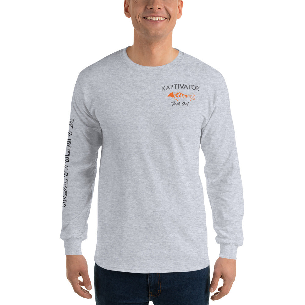 Logo Long Sleeve Shirt Gray Front