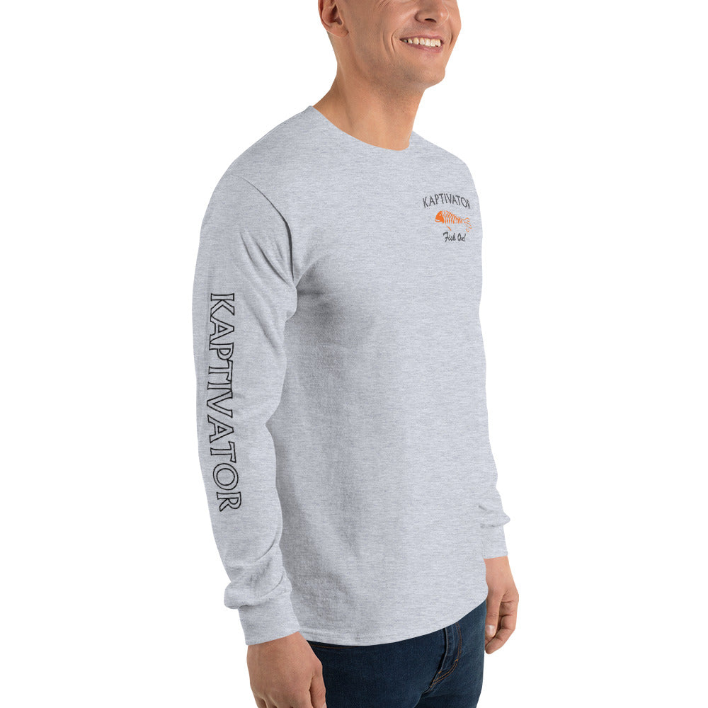 Logo Long Sleeve Shirt Gray Right Angle